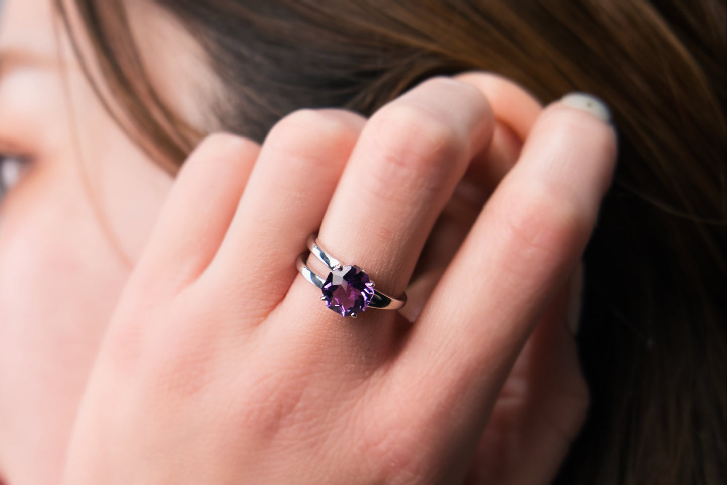 202507【一点もの】1.81ct Amethyst Silver Ring