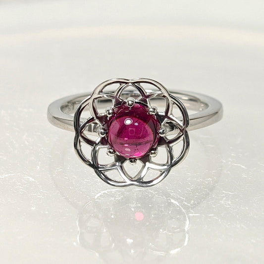 202507【一点もの】1.31ct Rhodolite Garnet Silver Ring